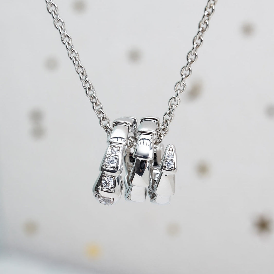 [Amore Jewelry]SERPENTI SILVER NECKLACE DIAMOND