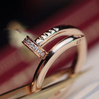 [Amore Jewelry]JUSTE RING 2.65MM PINK GOLD DIAMOND