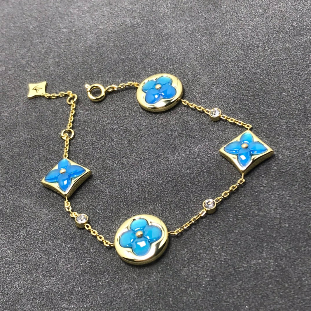 [Amore Jewelry]STAR AND SUN TURQUOISE 4 MOTIFS 3 DIAMONDS