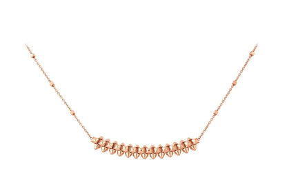 [Opulent Aurora]CLASH PINK GOLD NECKLACE