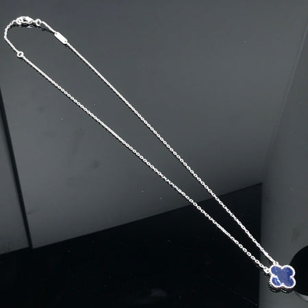 [Amore Jewelry]CLOVER PIETERSITE SILVER LONG NECKLACE