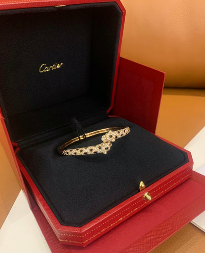 [Amore Jewelry]Cheetah Collection Large Diamond Bracelet