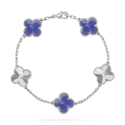 [Amore Jewelry]CLOVER 5 MOTIF BLUE VEINS BRACELET COLLECTION