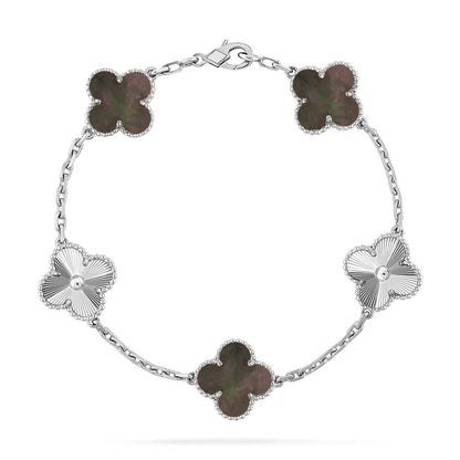 [Amore Jewelry] CLOVER 5 MOTIF GRAY MOP BRACELET COLLECTION