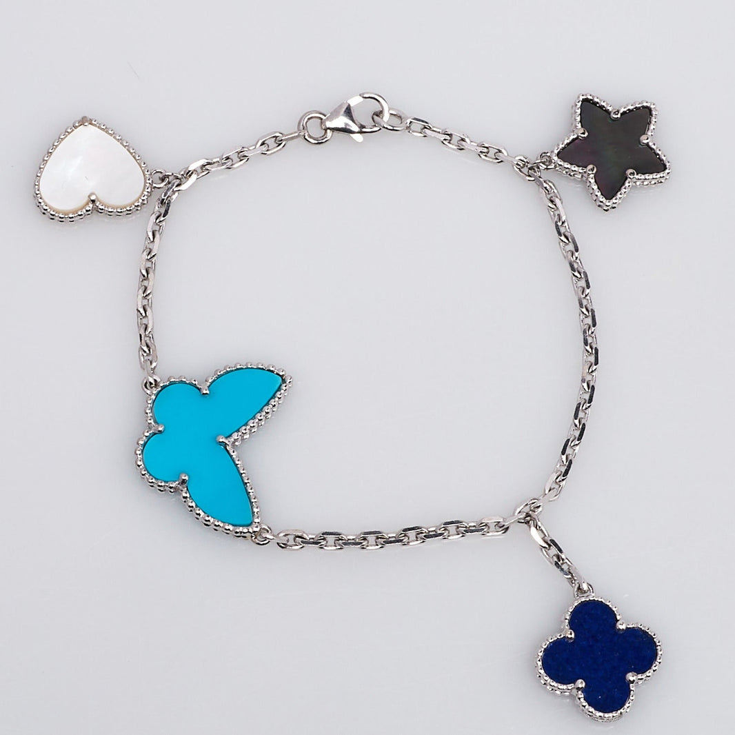 [Amore Jewelry]LUCKY SPRING SILVER BRACELET 4 MOTIF