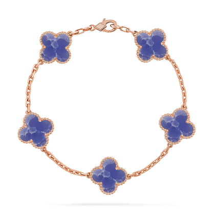 [Amore Jewelry]CLOVER 5 MOTIF BLUE VEINS BRACELET COLLECTION