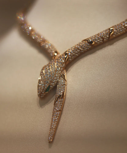 [Amore Jewelry]HAUTE COUTURE GOLD SERPENTI NECKLACE