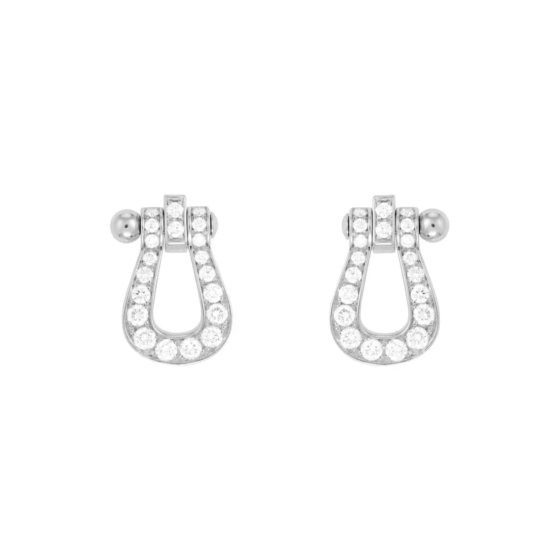 [Opulent Aurora]FORCE 10 FULL DIAMOND STUD EARRINGS MINI MODEL