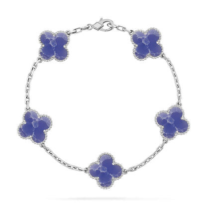 [Amore Jewelry]CLOVER 5 MOTIF BLUE VEINS BRACELET COLLECTION