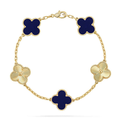 [Amore Jewelry]CLOVER 5 MOTIF LAPIS LAZULI BRACELET COLLECTION