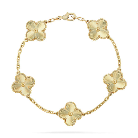 [Amore Jewelry]CLOVER 5 FLOWERS LASER BRACELET