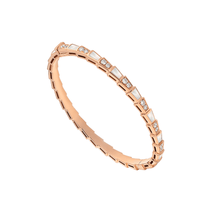[Opulent Aurora]SERPENTI BRACELET PINK GOLD MOP DIAMOND