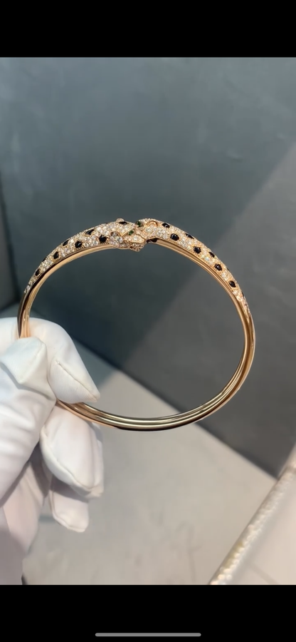 [Amore Jewelry]Cheetah Collection Large Diamond Bracelet