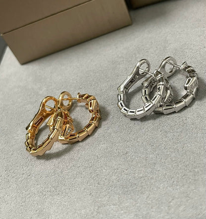 [Amore Jewelry]SERPENTI EARRINGS HALF DIAMOND
