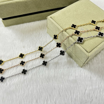 [Opulent Aurora]CLOVER 6 MOTIF  ONYXS BRACELET