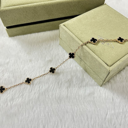 [Opulent Aurora]CLOVER 6 MOTIF  ONYXS BRACELET