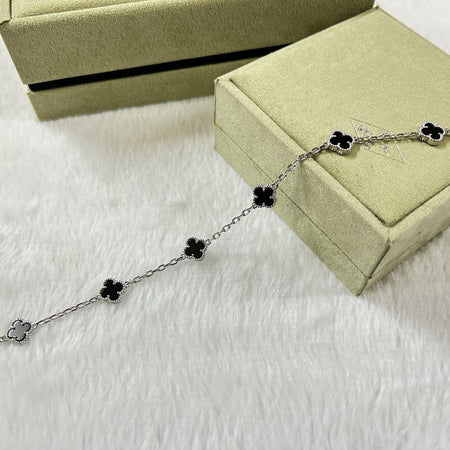 [Amore Jewelry]CLOVER 6 MOTIF  ONYXS BRACELET