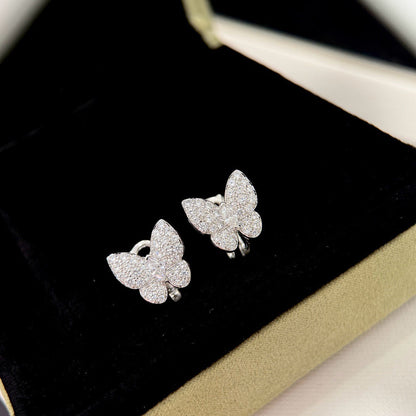 [Amore Jewelry]BUTTERFLY ALL DIAMOND EARRINGS