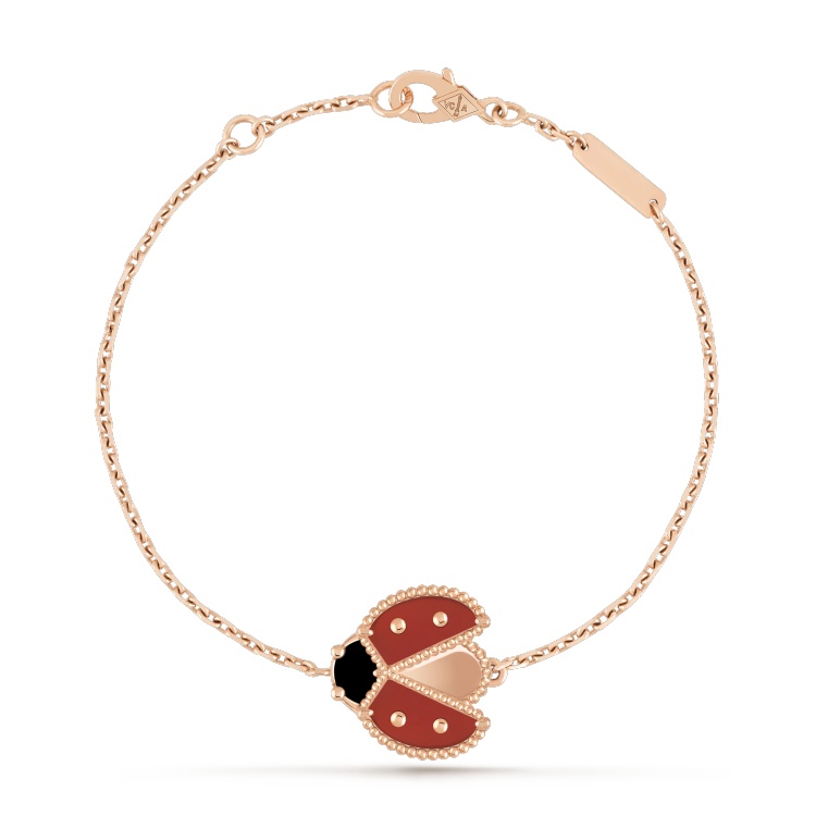 [Amore Jewelry]LUCKY SPRING 1 MOTIF PINK GOLD BRACELET
