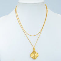 [Amore Jewelry]CLOVER 25MM PEDANT NECKLACE GOLD