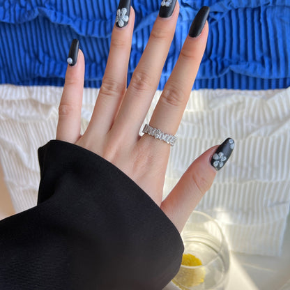 [Amore Jewelry]Delicate Multi Shape Tennis Ring