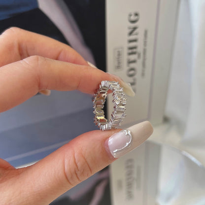 [Amore Jewelry]Delicate Multi Shape Tennis Ring