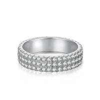 [Amore Jewelry]Dainty Round Cut Tennis Ring