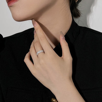 [Amore Jewelry]Dainty Round Cut Tennis Ring