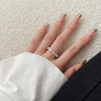 [Amore Jewelry]Exquisite Pear Cut Tennis Ring