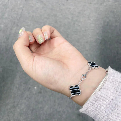 [Amore Jewelry] CLOVER 5 MOTIF PULSAR STONE BRACELET COLLECTION