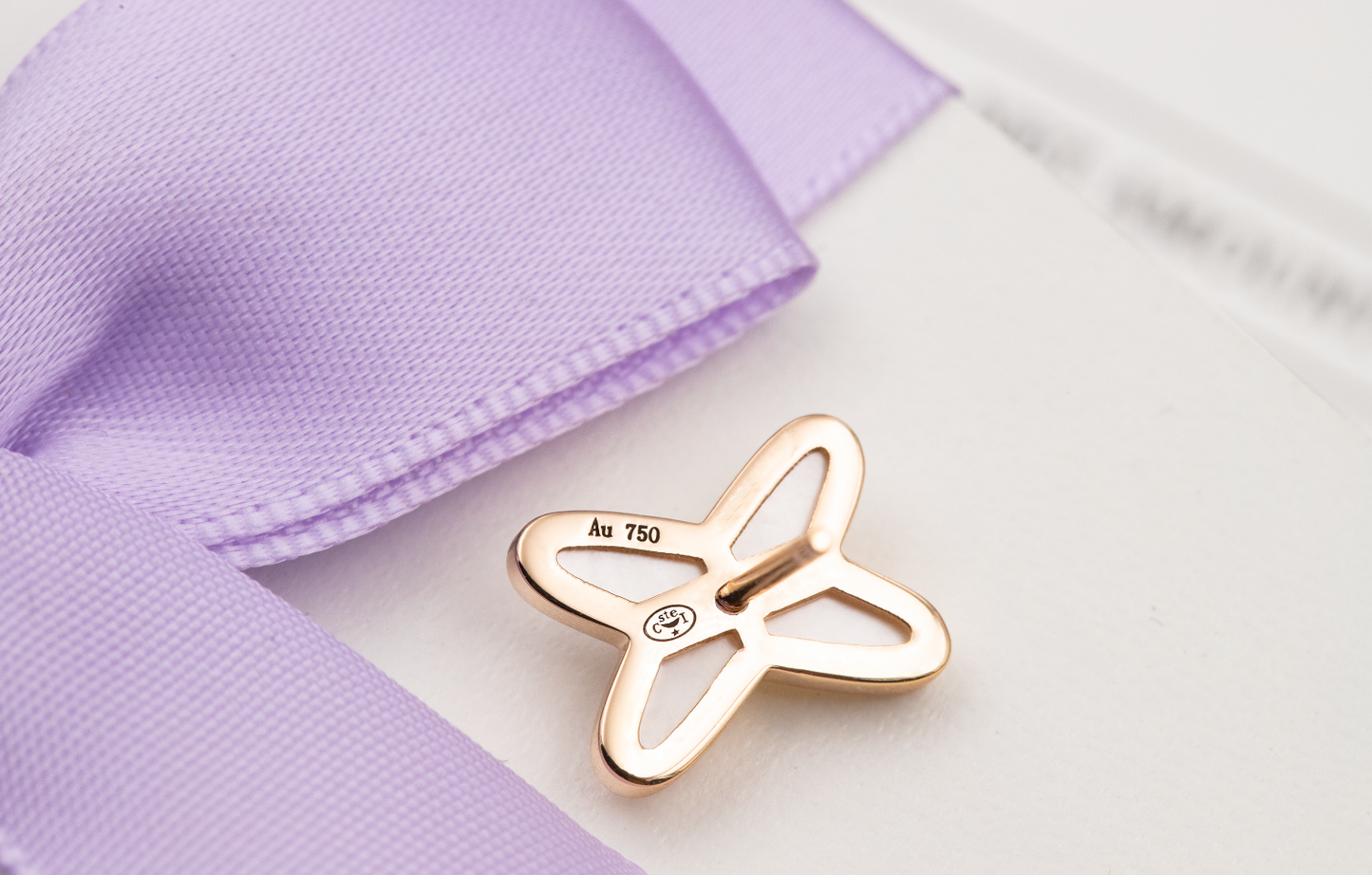 [Opulent Aurora]JEUX DE WHITE MOP PINK GOLD DIAMOND EARRINGS