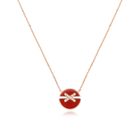 [Amore Jewelry]JEUX DE ROSE GOLD DIAMOND NECKLACE