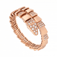 [Amore Jewelry]SERPENTI WIDE BRACELET PINK GOLD DIAMOND