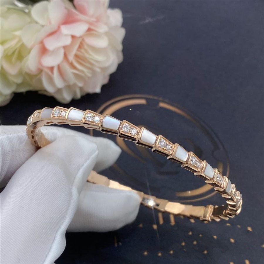[Amore Jewelry]SERPENTI BRACELET PINK GOLD MOP DIAMOND
