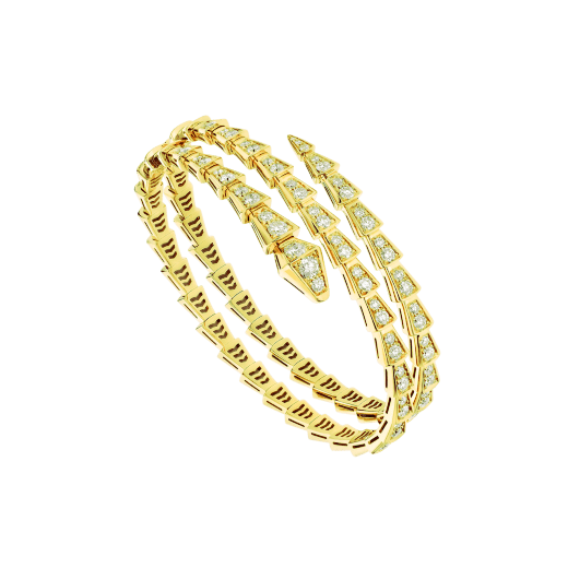 [Amore Jewelry]SERPENTI BRACELET GOLD DIAMOND DOUBLE ROW