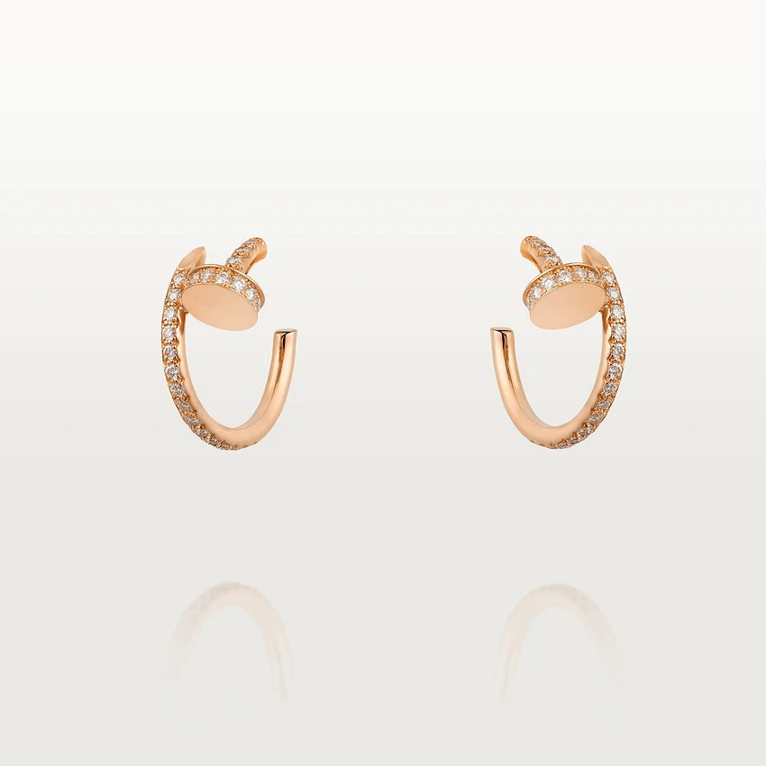 [Opulent Aurora]JUSTE EARRINGS 12.75MM PINK GOLD DIAMOND