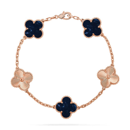 [Amore Jewelry]CLOVER 5 MOTIF PIETERSITE BRACELET COLLECTION