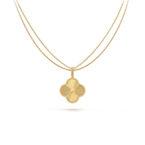 [Opulent Aurora]CLOVER 25MM PEDANT NECKLACE GOLD