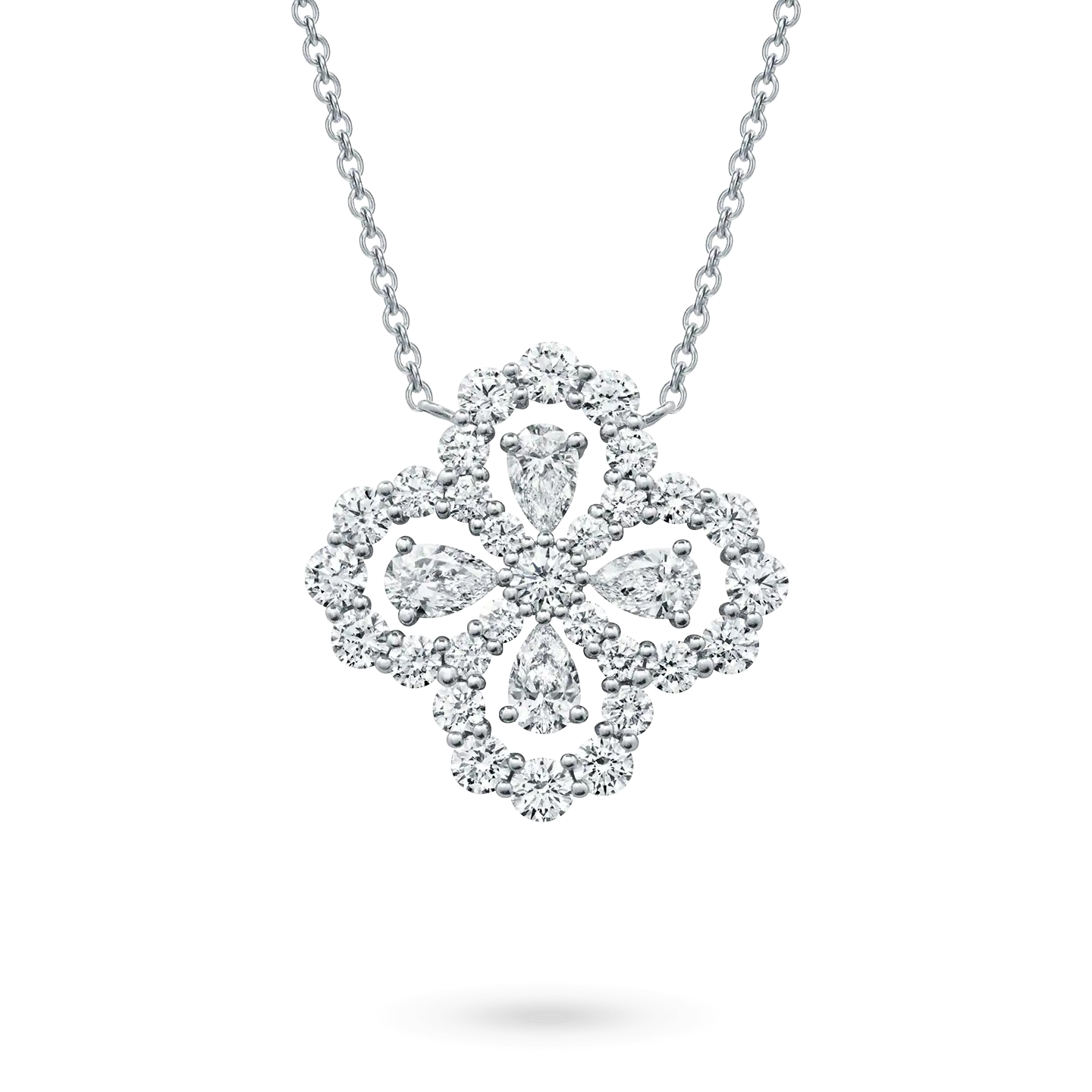 [Opulent Aurora]LOOP NECKLACE FULL MOTIF DIAMOND 16MM MULTIPLE COLORS
