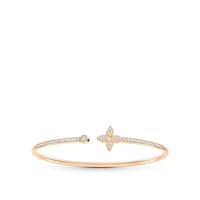 [Amore Jewelry]IDYLLE PINK GOLD OPEN BRACELET DIAMOND PAVED