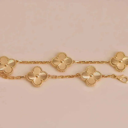 [Amore Jewelry]CLOVER 5 FLOWERS LASER BRACELET