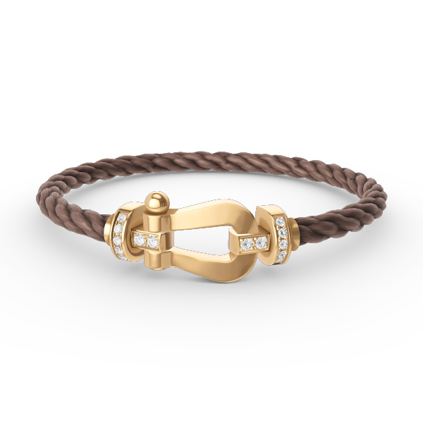 [Opulent Aurora]FORCE LARGE HORSESHOE HALF DIAMOND BRACELET GOLD