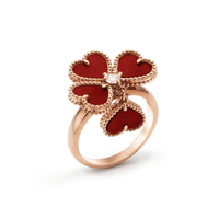 [Amore Jewelry]SWEET CLOVER CARNELIAN RING